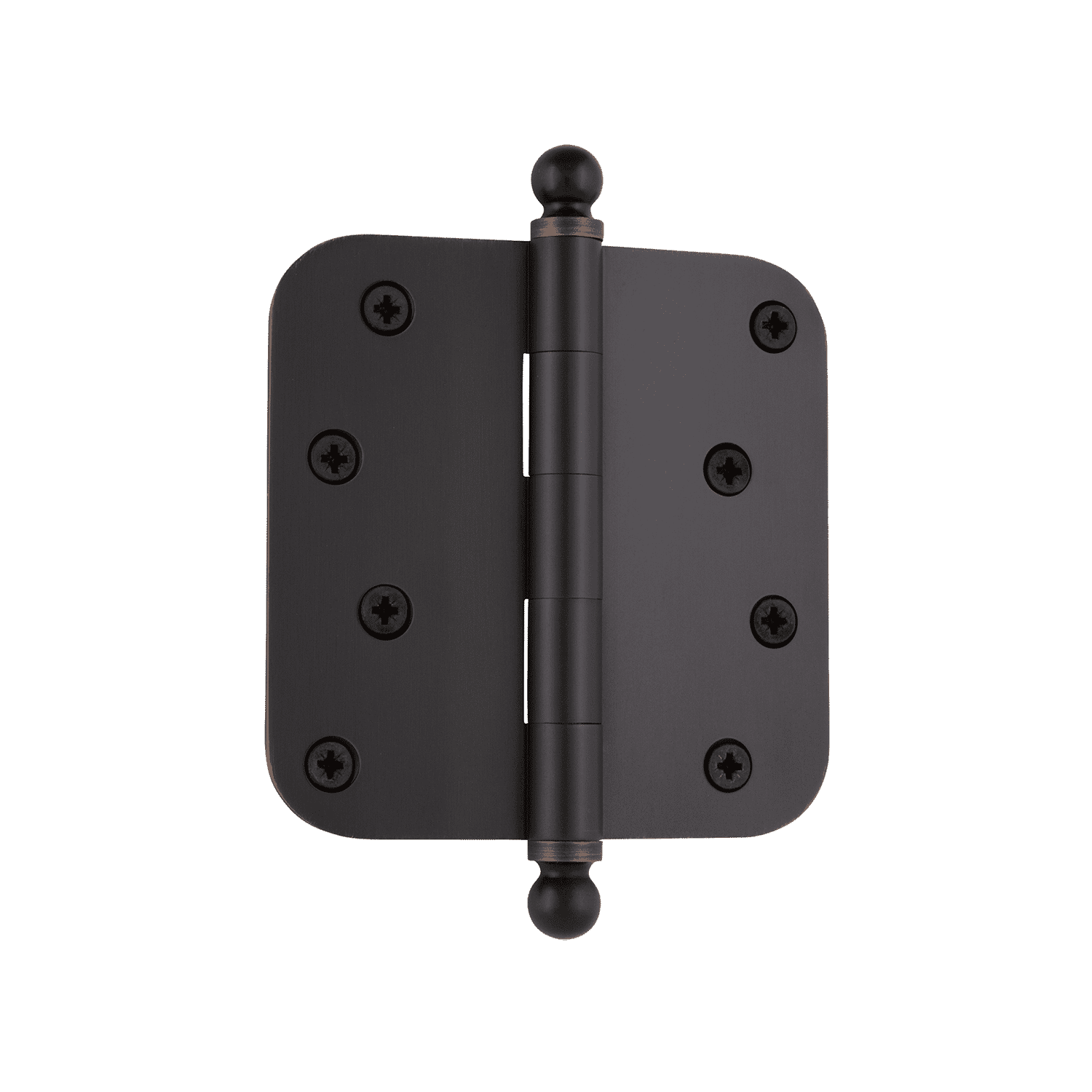Nostalgic Warehouse Ball-Tip Interior Door Hinge – Radius Corner, Solid Steel, Vintage Style For Residential Doors