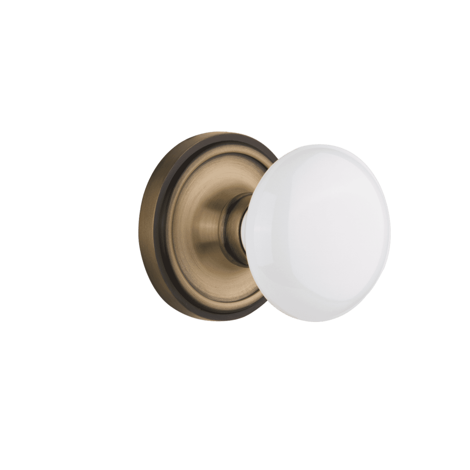 Carré Square Rosette Single Cylinder Deadbolt In Satin Brass - Grandeur
