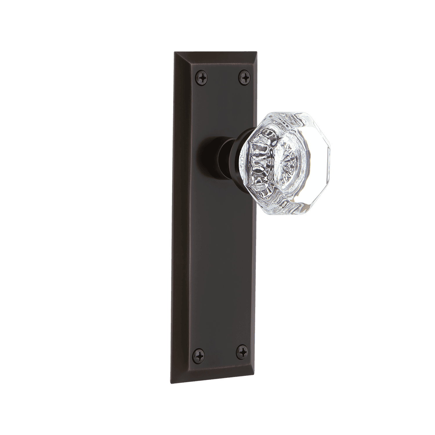 New York Long Plate with Waldorf Knob in Timeless Bronze – Nostalgic  Warehouse