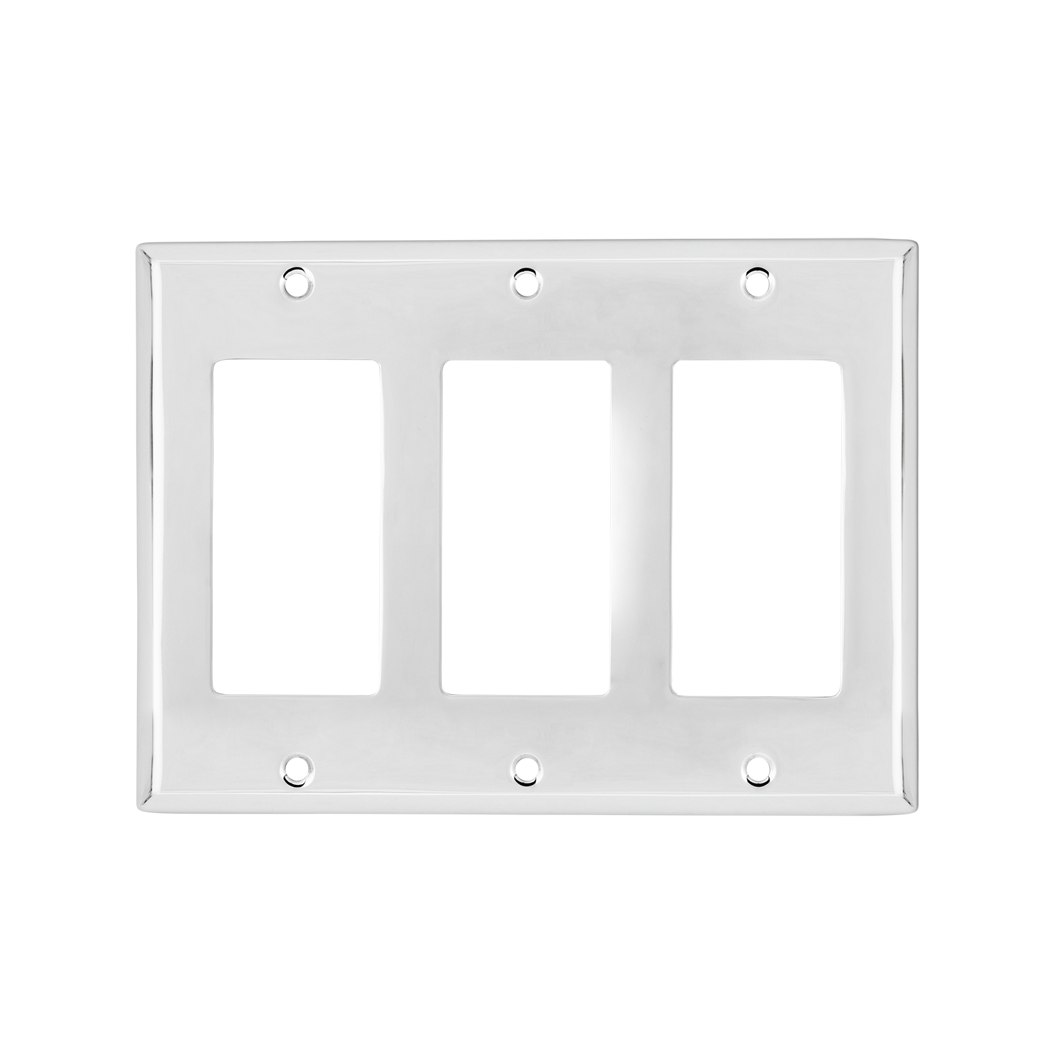 New York Switch Plate with Triple Rocker in Bright Chrome – Nostalgic ...