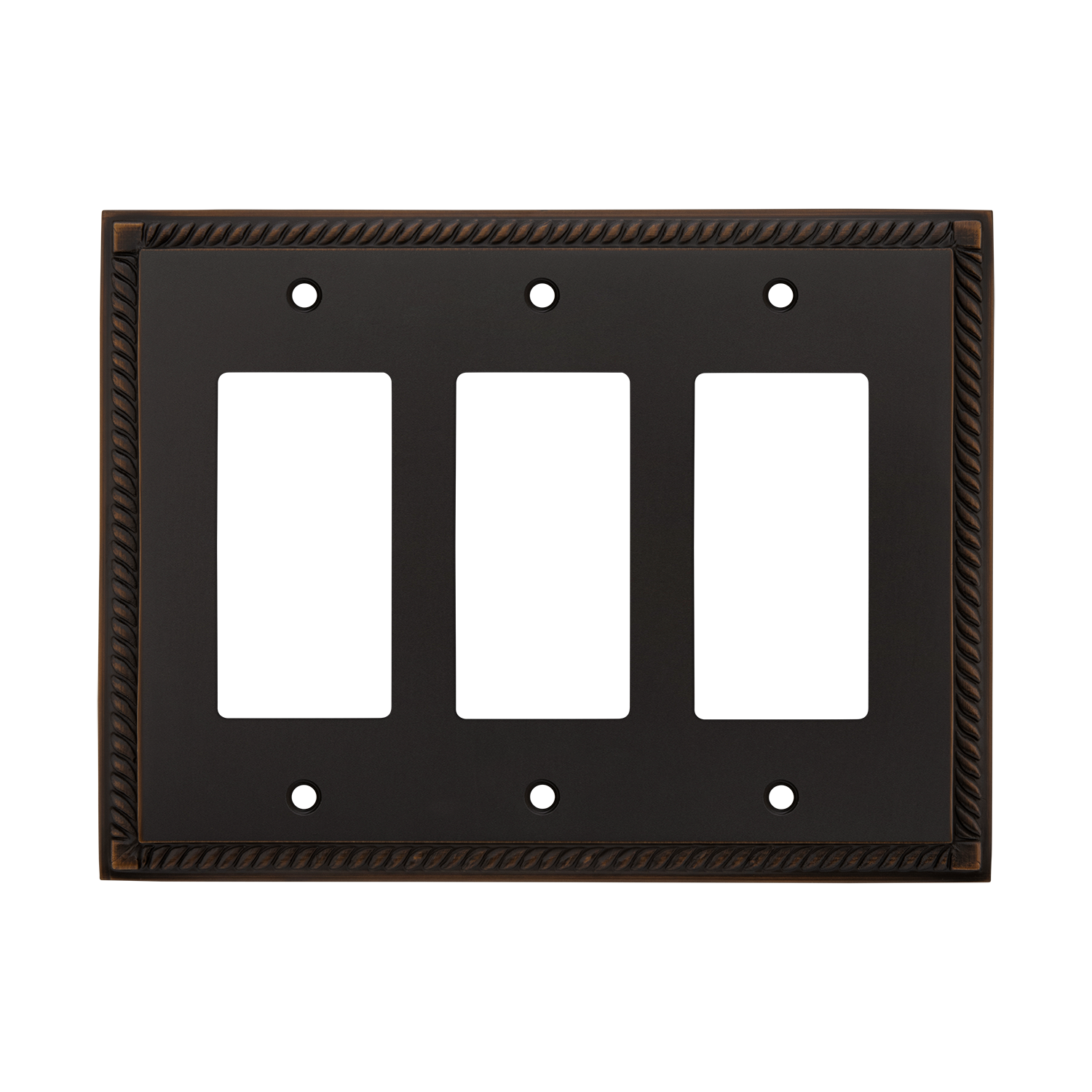 Rope Switch Plate with Triple Rocker in Timeless Bronze – Nostalgic ...
