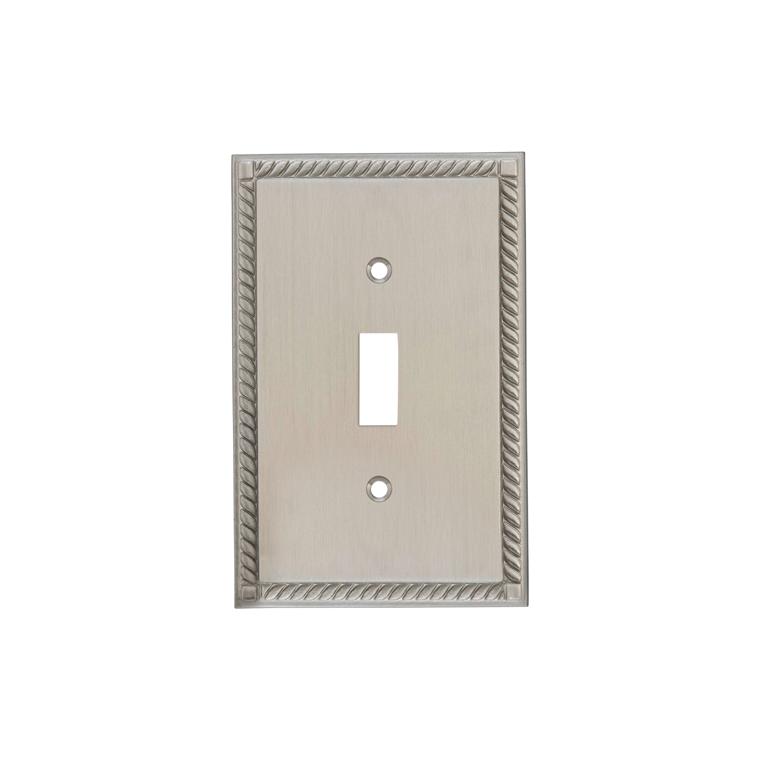 Rope Switch Plate with Single Toggle in Satin Nickel – Nostalgic Warehouse