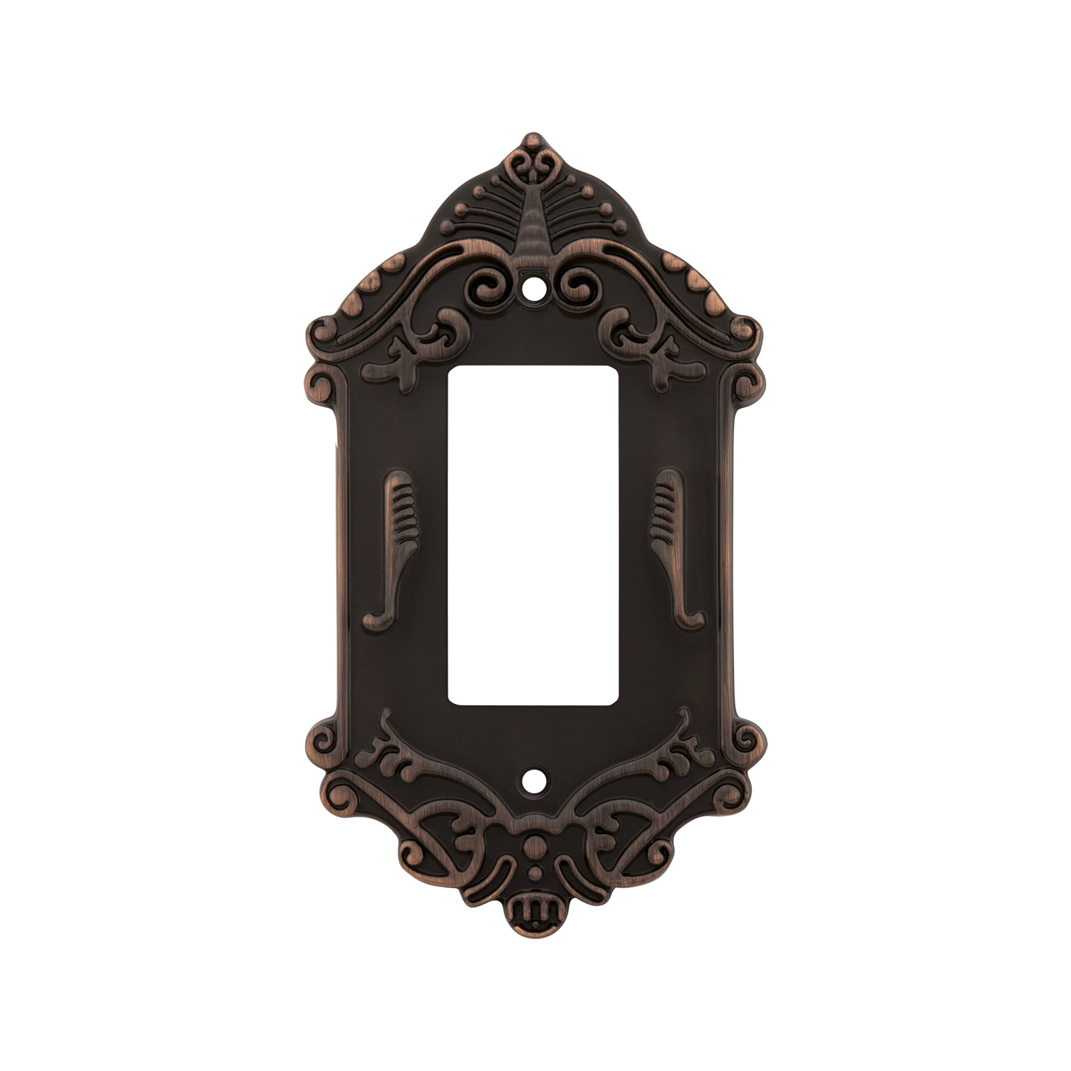 Victorian Switch Plate with Single Rocker in Timeless Bronze ...