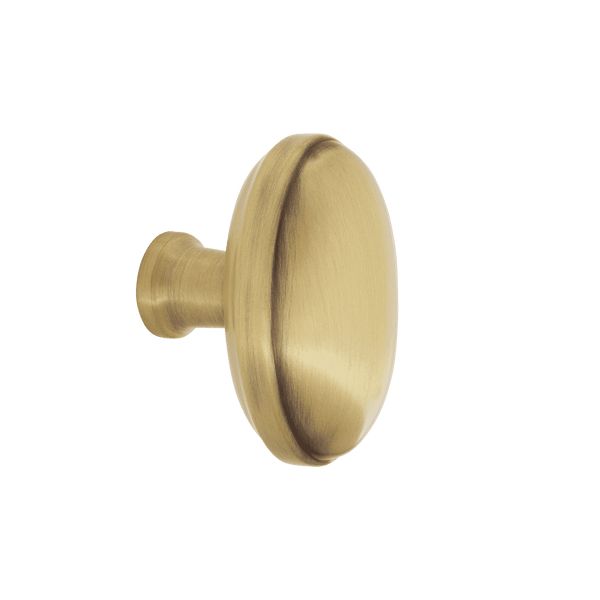 Homestead Brass Cabinet Knob in Antique Brass