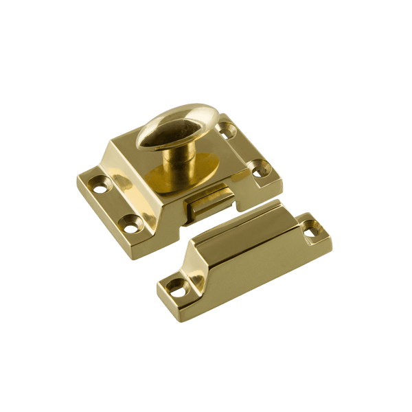 Nostalgic Warehouse Product Image: Plain Flush Catch in Unlacquered Brass
